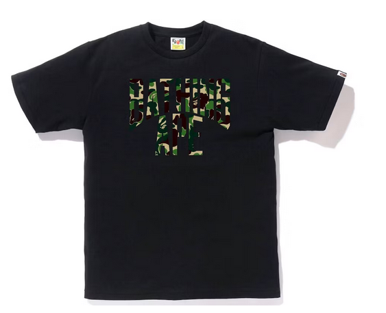 BAPE ABC Camo NYC Logo Tee Black Green – Pure Soles PH