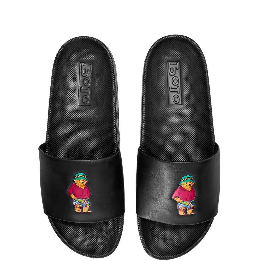 Polo Ralph Lauren Cayson Polo Bear Slide Black â Pure Soles PH
