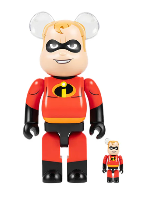BEARBRICK The Incredibles Mr. Incredible 100% & 400%