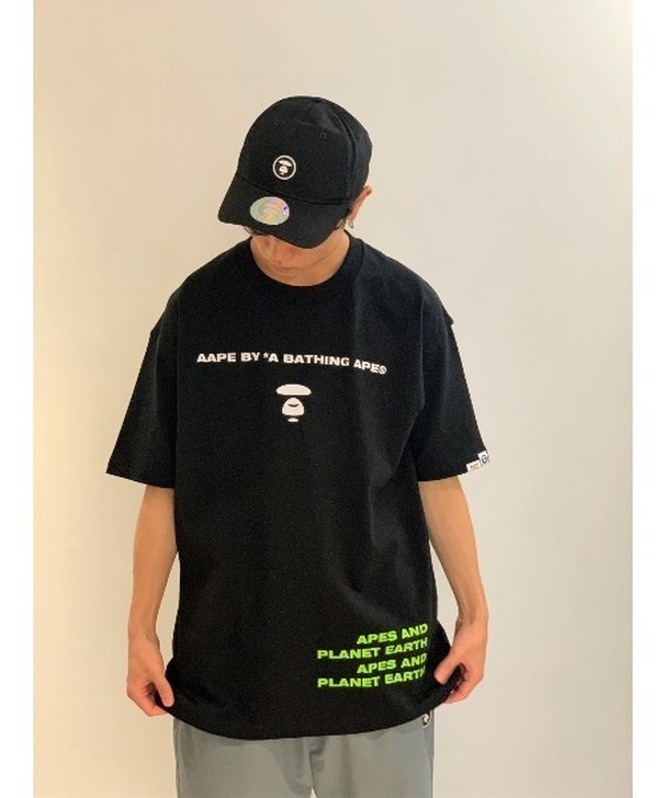 AAPE TEE BLACK BY *A BATHING APE