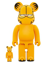 Load image into Gallery viewer, Bearbrick x Garfield Flocky Ver. 100% &amp; 400% Set
