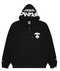 AAPE ZIP UP HOODIE BLACK Pure Soles PH