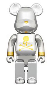 Bearbrick x mastermind JAPAN 1000% Silver
