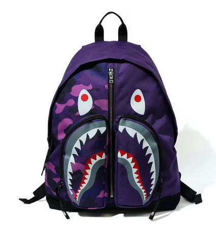 Black bape top backpack