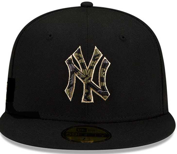 New York Yankees New Era Camo Undervisor 59FIFTY Fitted Hat Pure