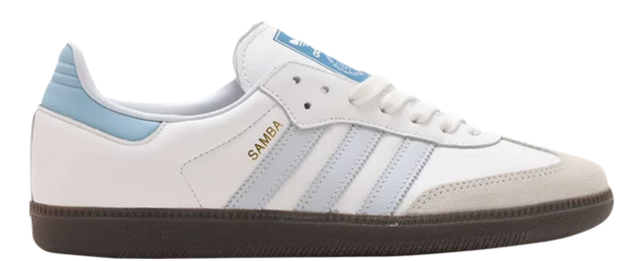 Adidas samba blue deals sole