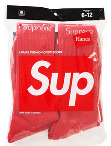 Supreme top hanes socks