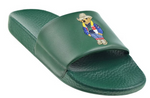 Load image into Gallery viewer, Polo Ralph Lauren Cowboy Polo Bear Slide Forest Green
