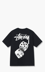 Load image into Gallery viewer, Stüssy Fuzzy Dice Tee Black
