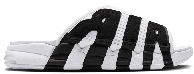 Nike Air More Uptempo Slide White Black