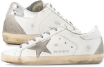 Load image into Gallery viewer, Golden Goose Superstar White Silver Print Cream Sole (W)
