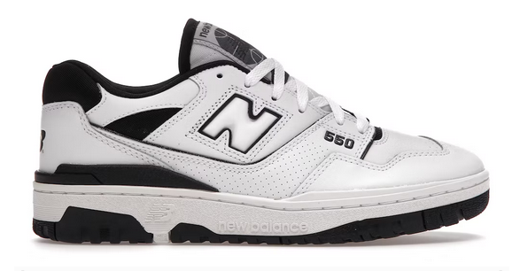 New Balance 550 White Black Pure Soles PH