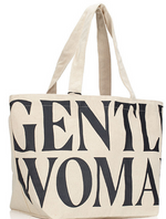Load image into Gallery viewer, GENTLE WOMAN  Canvas Large Tote Cream
