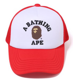Load image into Gallery viewer, BAPE College Mesh Cap Red
