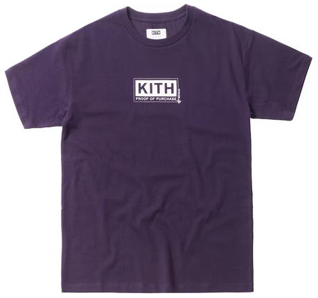 Kith Treats Proof Of Purchase Tee Purple