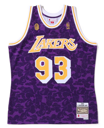 Bape lakers best sale jersey price