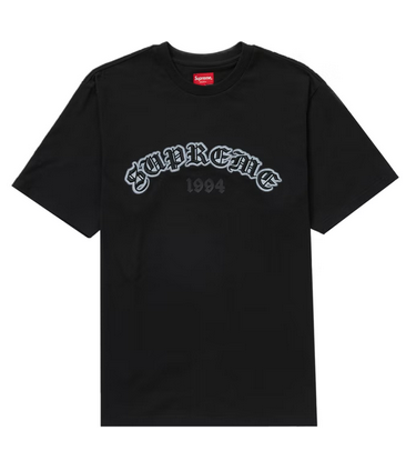 Supreme Old English Glow S/S Top Black