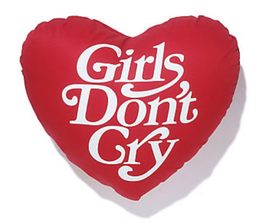 Girls Dont Cry GDC Angel Logo Pillow Red