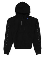 Load image into Gallery viewer, Off-White Diag Backbone Hoodie Black/SIlver
