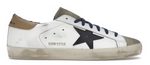 Load image into Gallery viewer, Golden Goose Super-Star Suede Toe White Taupe Royal Blue Black
