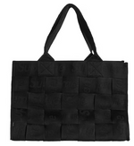 Load image into Gallery viewer, Supreme Woven Large Tote Bag Black
