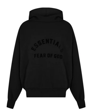Fear of God Essentials Essential Hoodie Jet Black