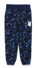 Load image into Gallery viewer, BAPE Color Camo Wide Fit Sweat Pants Navy
