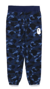 BAPE Color Camo Wide Fit Sweat Pants Navy