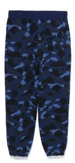 Load image into Gallery viewer, BAPE Color Camo Wide Fit Sweat Pants Navy
