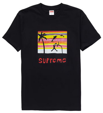 Supreme dunk tee black Outlet