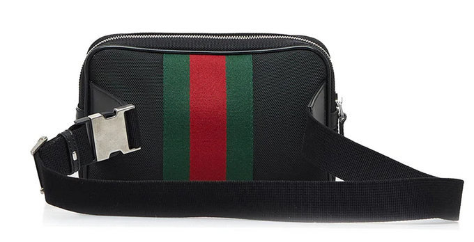 Gucci Canvas Web Belt Bag Black