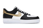Load image into Gallery viewer, Nike Air Force 1 Low Black White Metallic Gold
