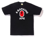 Load image into Gallery viewer, BAPE Brush College Tee Men&#39;s Black
