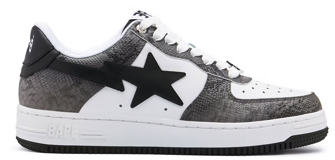 Bape Snaketop A Bathing Ape Bape Sta Snake Skin Black