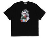 Load image into Gallery viewer, BAPE Shark Seijin Photo Print Relaxed Fit Tee Black
