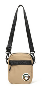 Load image into Gallery viewer, Moonface patch crossbody bag Beige
