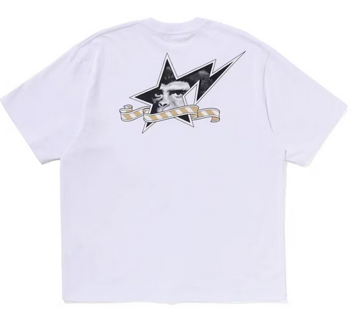 BAPE Graphic Relaxed Fit Tee White