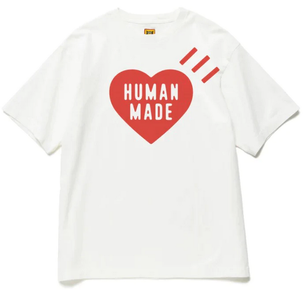 HUMAN MADE DAILY S/S T-SHIRT WHITE/RED