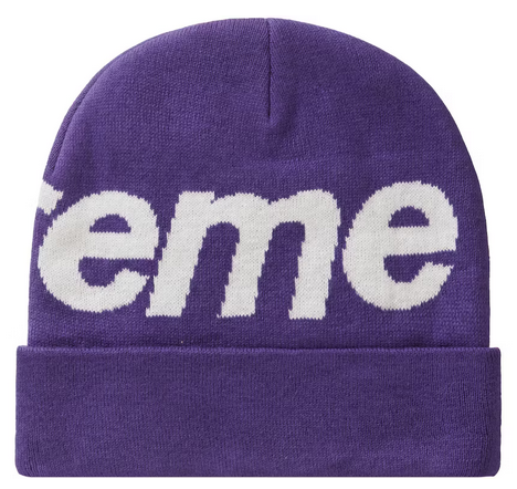 Supreme purple beanie best sale