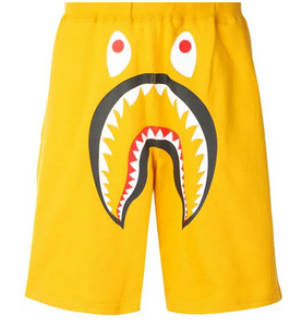 BAPE Shark Sweat Shorts Yellow