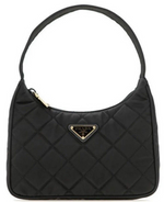 Load image into Gallery viewer, Prada Hobo Mini Quilted Black Nylon Shoulder Bag
