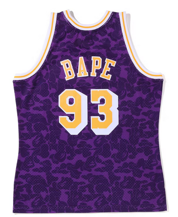 Bape lakers hot sale jersey purple