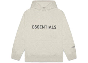 FEAR OF GOD 3D Silicon Applique Pullover Hoodie Oatmeal Heather