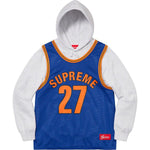 Load image into Gallery viewer, Supreme Basketball Jersey Hooded Sweatshirt Ash Grey - Pure Soles PH
