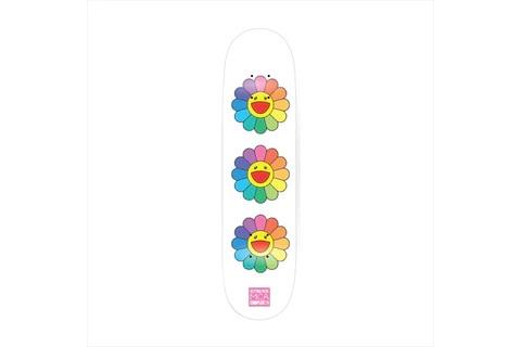 Takashi Murakami x Takashi Murakami 3 Flower Skateboard Deck