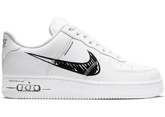Nike Air Force 1 Low Sketch White Black - Pure Soles PH