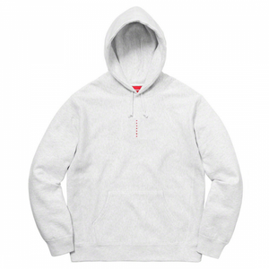 Supreme Micro Logo Hooded Sweatshirt Ash Grey