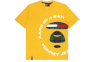 AAPE x Tommy Logo T-Shirt Yellow
