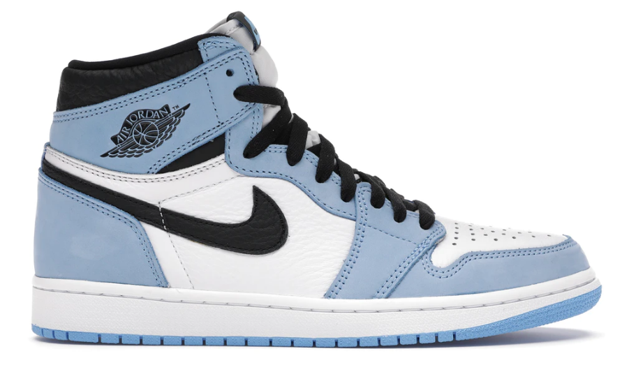 Blue and white jordan top 1s