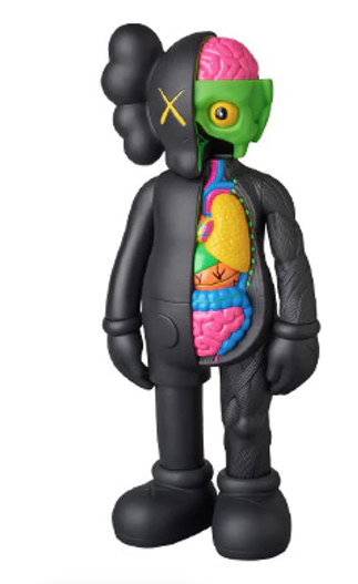 Black kaws figure cheap